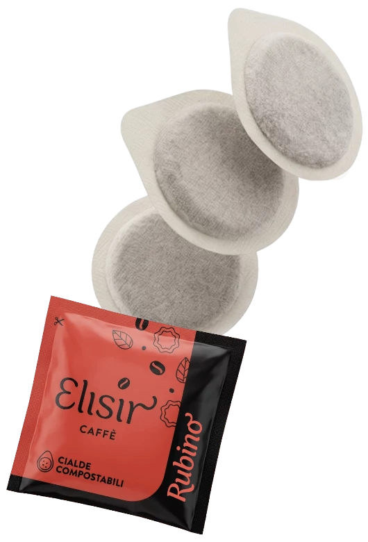 Elisir Caffè Miscela Rubino, cialde ESE