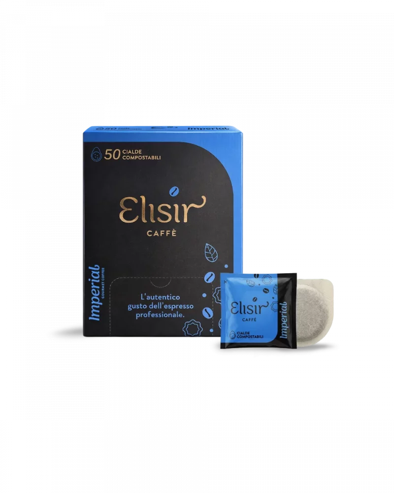 Cialde ESE 44mm Elisir Caffè Miscela Imperial, pack da 50