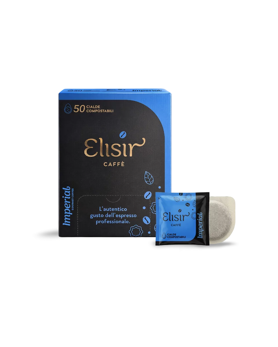 Cialde ESE 44mm Elisir Caffè Miscela Imperial, pack da 50