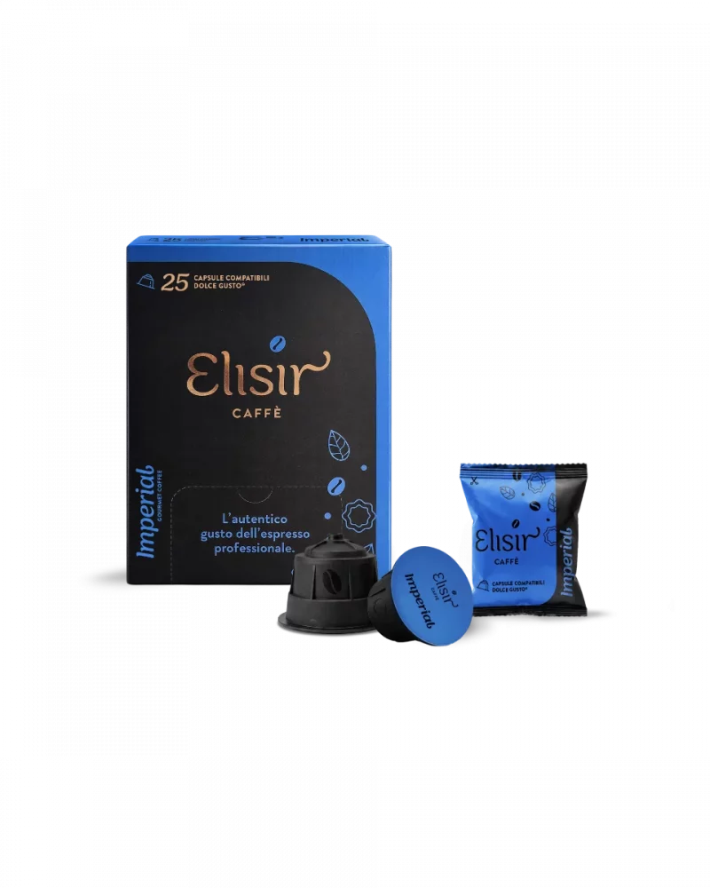 Elisir Caffè Miscela Imperial, capsule compatibili Dolce Gusto