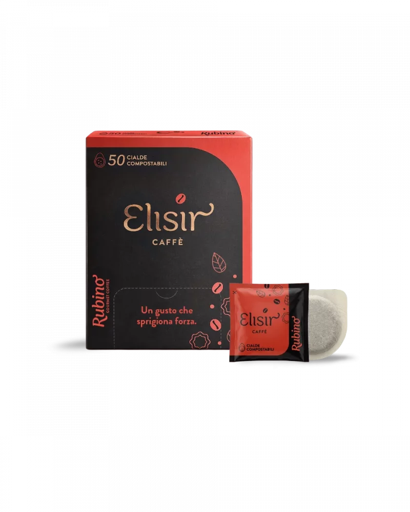 Elisir Caffè Miscela Rubino, cialde ESE