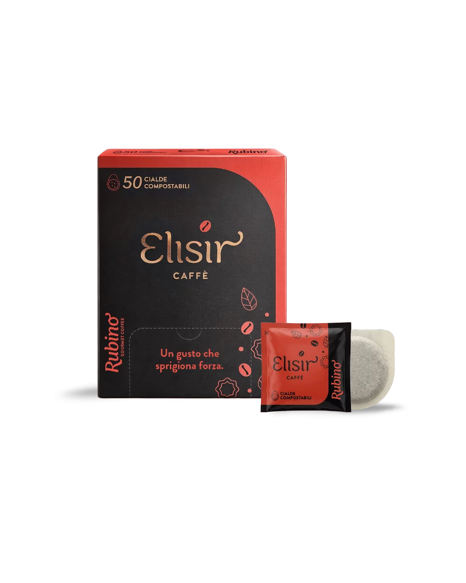 Elisir Caffè Miscela Rubino, cialde ESE