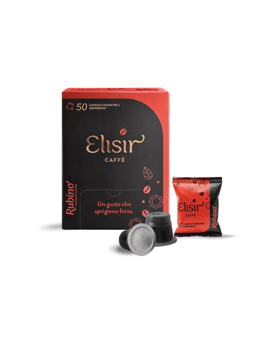 Elisir Caffè Miscela Rubino, capsule compatibili Nespresso